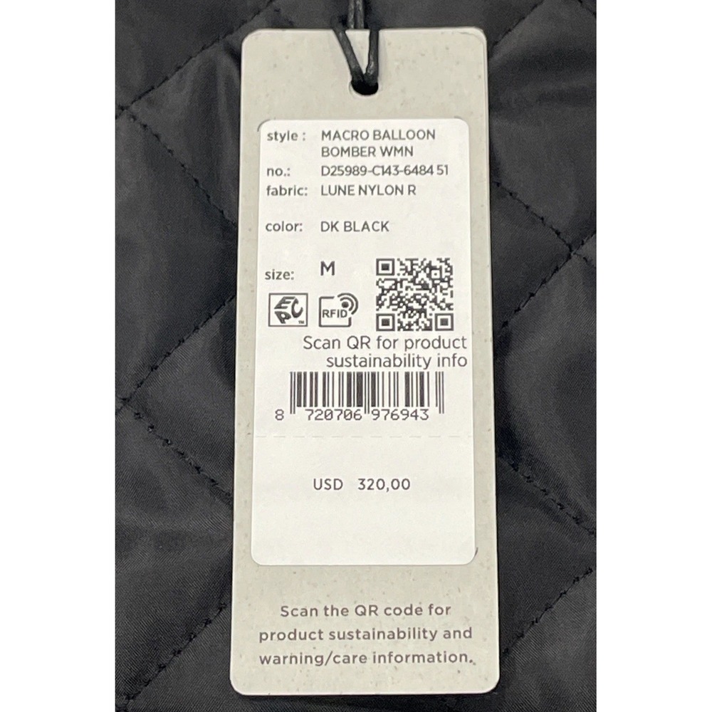 NWT G•Star Macro Balloon Bomber Dark Black Oversized Bomber Jacket Size M - Picture 11 of 16